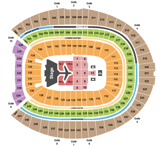 Empower Field At Mile High Morgan Wallen Seating Chart